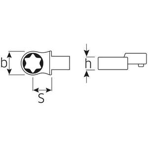 STAHLWILLE - 58291008 <b>TORX</b>® insert tools 9x12mm - EAN 4018754096794 TORQUE <b>WRENCHES</b> BITS - Product Image 2