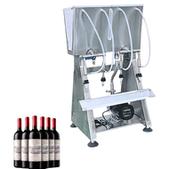 Produits à bas prix petite gravité 4 têtes machine de remplissage liquide vin whisky liqueur bouteille embouteillage machines de remplissage
