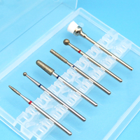 Kit de mèches pour ongles, Mini brosse, diamant russe, fraise, ensemble de mèches pour perceuse à ongles