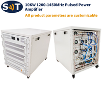 Amplificateur de puissance pulsée 10KW 1200-1450MHz, durabilité, gain 50dB, puissance de sortie 100W, montage en rack standard