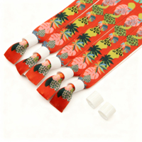 Bracelets en tissu polyester sublimé aux couleurs pastel de printemps |   Motif d'œuf de lapin de Pâques adapté aux cadeaux de vacances pour enfants