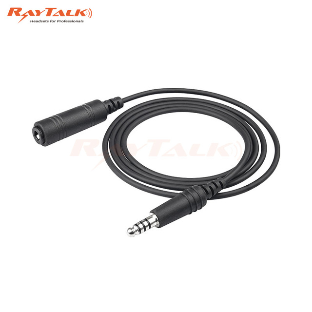 CB-11 Aviation Headset Accessory with Replaceable PVC Telephone Communication Cable for HDTV Combination Shielding