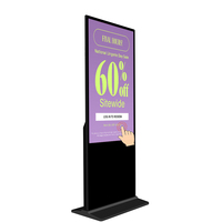55 pouces intérieur LCD Digital Signage Android Système d'exploitation Télécommande gratuite Intérieur Wayfinding Kiosque