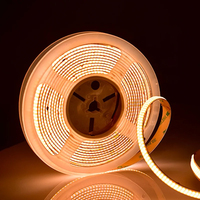 Bande lumineuse LED COB double ligne 2000lm 5 ans de garantie 24v Ra95 600 Chip haute luminosité avec interrupteur de télécommande