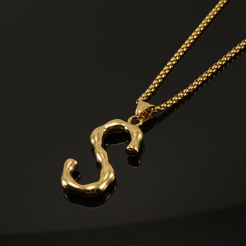 Gold single pendant-S