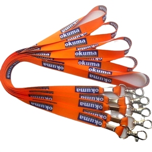 Custom Heat Transfer Printed <b>Polyester</b> <b>Lanyard</b> for ID Badge Work Card Exhibition Conference Name With Metal Hook - Product Image 2