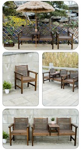 Mobilier de jardin 2 places <span class=keywords><strong>Chaise</strong></span> d'<span class=keywords><strong>extérieur</strong></span> <span class=keywords><strong>en</strong></span> <span class=keywords><strong>bois</strong></span> <span class=keywords><strong>Chaise</strong></span> de jardin <span class=keywords><strong>en</strong></span> <span class=keywords><strong>bois</strong></span> <span class=keywords><strong>Chaise</strong></span> double - Product Image 5