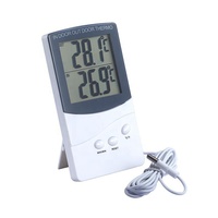 Higrómetro Digital, Monitor de Temperatura y Humedad Interior/Exterior con Pantalla LCD, Gran Venta