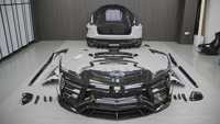 Kit carrosserie large en fibre de carbone sèche MSR 3ème génération pour Lamborghini Urus SE, comprenant pare-chocs avant et arrière, capot et jupes latérales