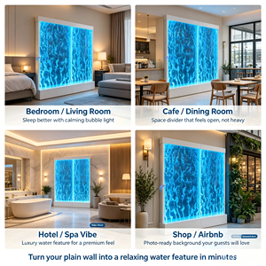 LED Water Bubble Wall Acrylic Panel With Color Changing Lights Modern Home Decor Freestanding Screen - Product Image 6