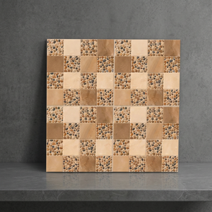 Carreaux de sol en porcelaine émaillée numérique aspect granit vert 400x400mm, sol extérieur résistant pour parking - Product Image 3