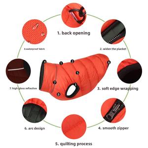 Nouveautés Automne Hiver Chaud Épaissi Chien Gilets Loisirs Réfléchissant Imperméable Réversible Vêtements pour Animaux de Compagnie pour Petits à Grands Chiens - Product Image 2