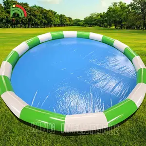 巨型充气游泳池定制10m ~ 50m水上公园大型儿童充气圆形游泳池