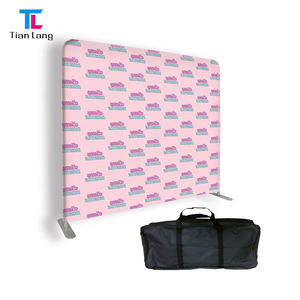 TianLang precio de fábrica Feria Comercial Banner soporte LED pared portátil publicidad telón de fondo tensión pantallas de tela para evento - Product Image 6