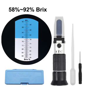 Honing Handheld <span class=keywords><strong>Refractometer</strong></span> Bereik 58-92% Voor Suiker Inhoud Test Zuiver Aluminium Stijlen - Product Image 2