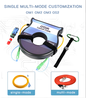 Câble de lancement OTDR 150M 300M 500M 1000M 1KM, Bobine de câble à fibre optique SM MM, Anneau de câble de lancement OTDR