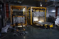 Congélateur horizontal à porte coulissante industriel pour cuisine centralisée