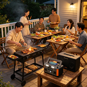 Fuente de energía móvil de 520Wh 600W 110V para viajes por carretera, camping transfronterizo y camping en zonas turísticas. - Product Image 1