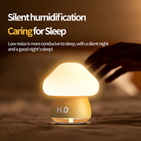 Hxtc88 chambre entière bureau à domicile purificateur d'air rechargeable à ultrasons Portable Mini petit champignon Led veilleuse lampe humidificateur