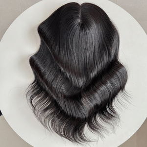 ท็อปเปอร์ผมแท้คุณภาพสูง สีธรรมชาติ ลอนสวย พร้อมส่ง ขนาด 6.5x7 นิ้ว ฐานไหม จัดเรียงเกล็ดผมอย่างดี - Product Image 2