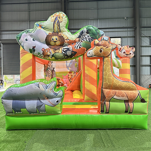Château Gonflable Commercial Combo Arc-en-ciel avec Toboggan et Structure Gonflable pour Enfants à Vendre - Product Image 5
