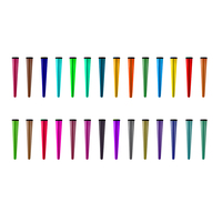 Emballage personnalisé pour la sécurité des enfants, tubes pré-roulés CR, emballage de fleurs, tubes en plastique biodégradable, tubes coniques, conteneur conique