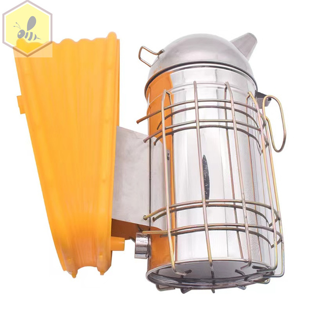 Beekeeping Tools Stainless Steel  Bee Smoker With Durable Plastic Bellow  Domed Top Apiculture Beekeeping Equipment