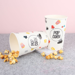 YBLPAK Seau à popcorn en papier de 32 oz, résistant à la graisse, jetable, pour les salles de cinéma, les parcs d'attractions, l'emballage des aliments frits - Product Image 1