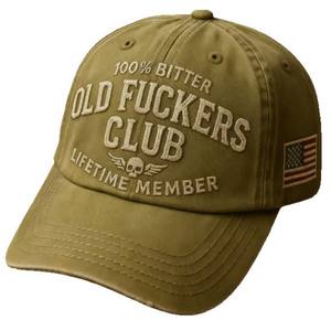 Gorra de Béisbol Vintage Bordada de Algodón Transpirable para Hombres Mayores, Ideal para Viajes Transfronterizos - Product Image 5