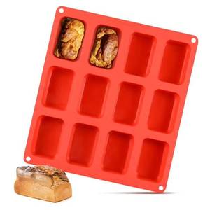 MUYULINS Factory 12-cup LFGB Platinum Grade Non-Stick BPA Free Standard <b>Silicone</b> Brownie Cupcake Pan American Muffin Cake - Product Image 1