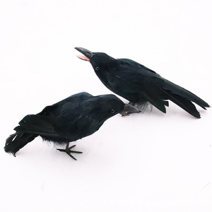 Cuervo Negro de Peluche Realista para Halloween con Diseño de Pico Abierto, Adorno de Jardín para el <span class=keywords><strong>Festival</strong></span> de los Fantasmas, Modelo Aterrador para Año Nuevo y Navidad - Product Image 4