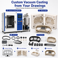 Pièces de rechange en plastique ABS et PU de précision, petites quantités, fabrication OEM en Chine, moulage sous vide par moule en silicone