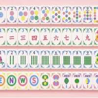 Tuiles de mahjong américaines en acrylique de luxe avec motif de perroquet et de lotus mignons, jeu de mahjong portable et pliable pour la famille