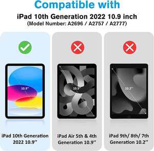 Funda para Niños para iPad 10 (10.9 Pulgadas, Modelo 2022, 10.ª Generación) con Soporte de Mano Antigolpes y Cubierta Protectora Completa para Tablet - Product Image 3