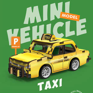 Puzzle en Bois 3D Artisanat Diorama Puzzle Mini Modèle de Voiture de Police Puzzle Jouets - Product Image 5