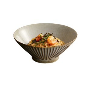 Tazón para Fideos Lamen, Cerámica de Alta Calidad para el Hogar, Apto para Microondas, Esmalte de Color, Estilo Europeo, Boca Ancha, para Fideos, Fiestas y Bodas - Product Image 5