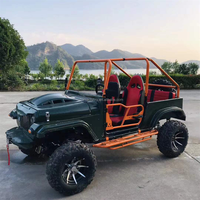 Voiture électrique tout-terrain Richi Buggy Jeep 4x4 avec moteur 3000W, conduite à droite, 2-4 places, sièges en cuir pour adultes et enfants