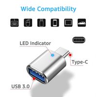 Jaya USB C Hub ke Adaptor USB 3.0 Aluminium Alloy DC Output OTG Pengisian Daya & Transfer Data Baru untuk Ponsel Mac Laptop