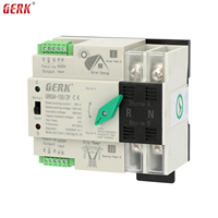 Commutateur de transfert automatique monophasé 2P PC ATS sur rail DIN, double alimentation, pour système solaire photovoltaïque, CE