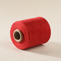 Fil à tricoter en coton/polyester recyclé teint en gros, écologique, haute ténacité, pour gants et tricot mélangé