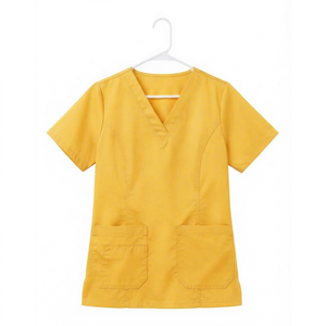 Uniforme Médico para Mujer, Cuello en V, con Cierre y Bolsillo, para Enfermeras, Hospital, Trabajo, con Logotipo Personalizado, para Spa y Salón de Belleza - Product Image 1