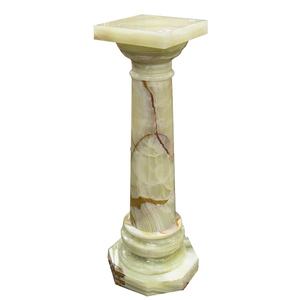 大理石オニックス台座柱