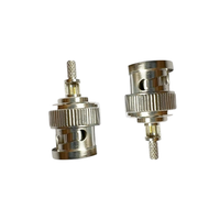Connecteur coaxial BNC mâle à sertir 50 Ohm, connecteur coaxial RF BNC nickelé DC~3GHz pour câble coaxial d'antenne RG316 RG174