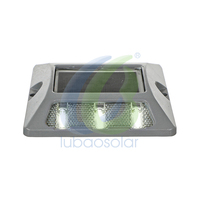 Marqueurs réfléchissants solaires pour pavés LS-01A 6 LED 0,5W 5V Panneau solaire -20 ° C~80 ° C pour autoroute et parking