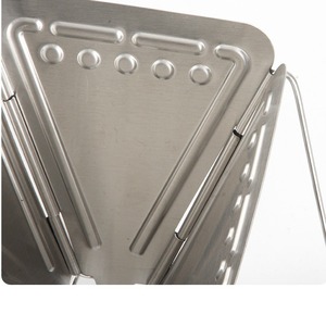 कॉफी ड्रिप स्टैंड आउटडोर कैंपिंग स्टैंड स्टेनलेस स्टील तह फनल फिल्टर कप चीन - Product Image 4