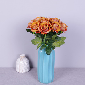 Rosa Artificial de Terciopelo de Tallo Único de 50 cm, Flor Artificial para Bodas, Decoración del Hogar y Adornos de Bolas Bobo - Product Image 2