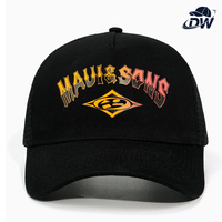 Gorra de béisbol de malla con logotipo personalizado al por mayor, impresión por transferencia térmica, 5 paneles, poliéster y algodón, estilo urbano
