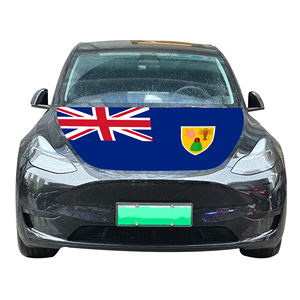 Vente en gros 120x150cm Housse de capot de voiture des î<span class=keywords><strong>les</strong></span> Turques et Caïcos, résistante à l'usure et durable, drapeaux, bannières, housse de capot de moteur - Product Image 1