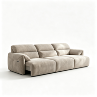 Canapé inclinable modulaire VOXHOME avec repose-pieds extensible, convertible en fauteuil lounge, meubles de salon