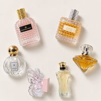 Flacon de parfum en verre de luxe ODM, surface mate givrée personnalisée, pompe pulvérisatrice métallique étanche, vente en gros